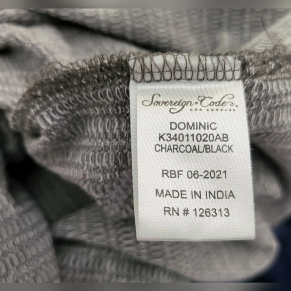 Sovereign Code Boys 100% Cotton Black & Gray Colorblock Shirt Size XL (18-20) - Picture 5 of 6